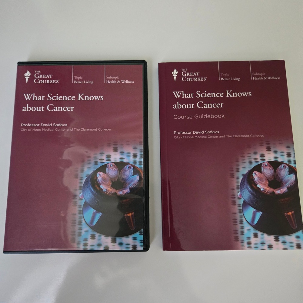 The Great Courses What Science Knows about Cancer 4 DVD Set & Guidebook Sadava